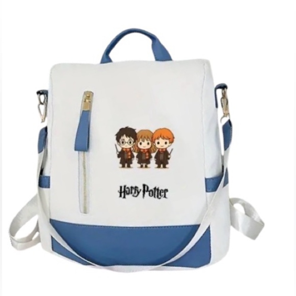 Warner Bros. White and Blue Harry Potter Character Backpack